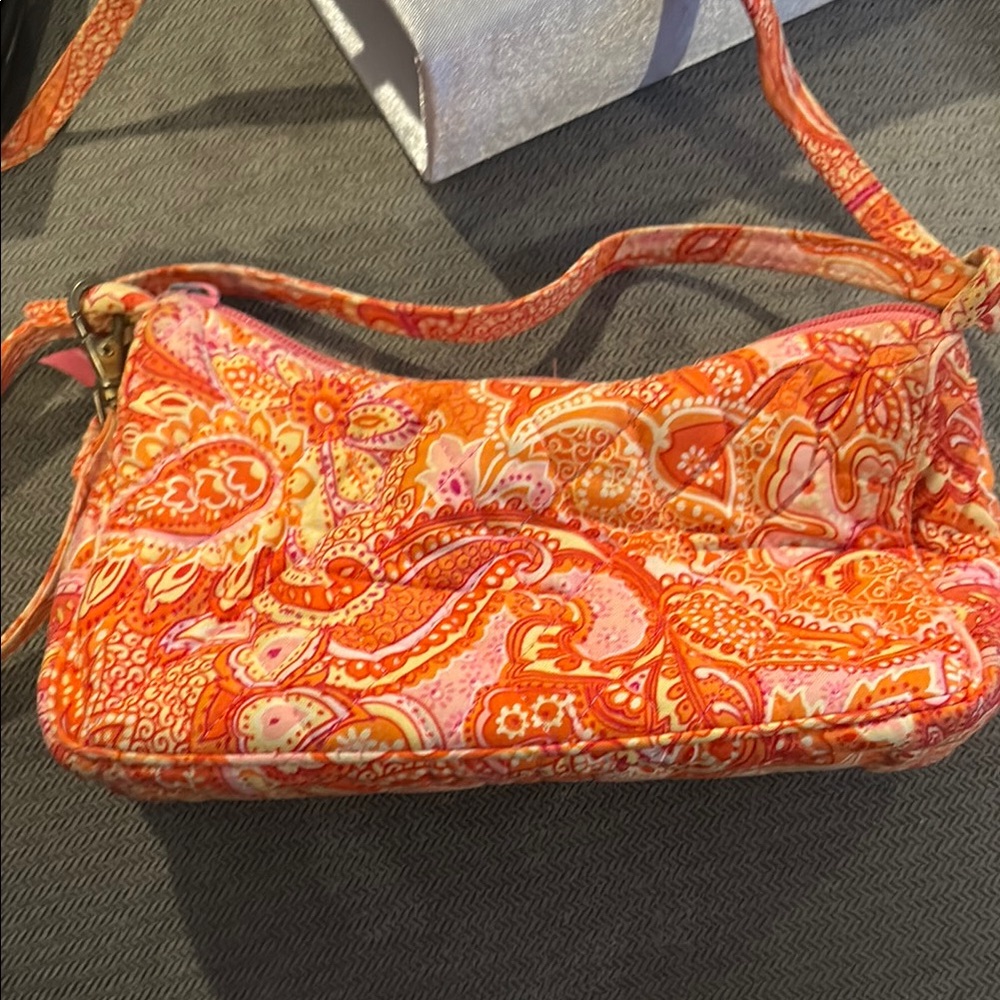 Vibrant Orange Paisley Women's Bag